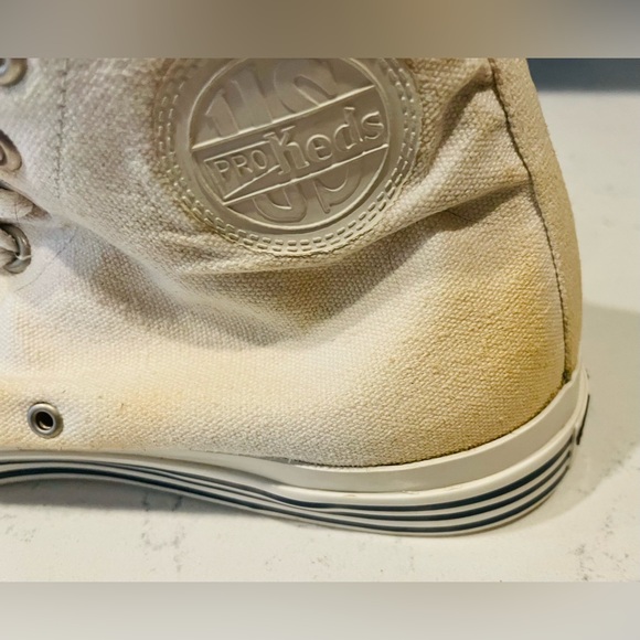 VINTAGE DISTRESSED BASKETBALL PRO-KEDS USA SNEAKERS - Picture 9 of 16